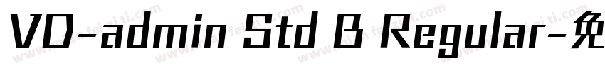 VD-admin Std B Regular字体转换